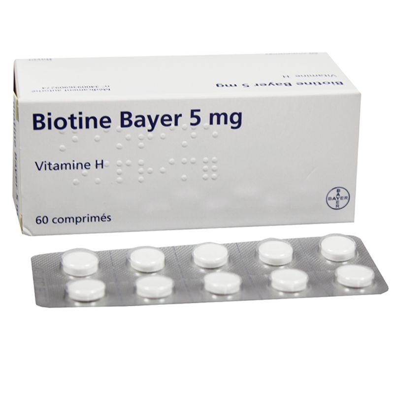 BIOTINE 5mg - 60 comprimés - Pharmacie du Clos Bernadette